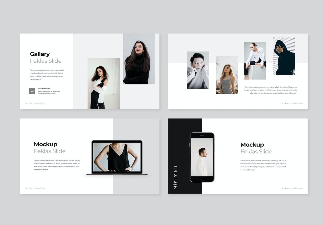 时尚服装展示PPT模板下载 Feklas Minimal PowerPoint 幻灯图表 第6张-素材湾丨精选海外优质设计素材资源 时尚服装展示PPT模板下载 Feklas Minimal PowerPoint 幻灯图表 sucaiwan.com