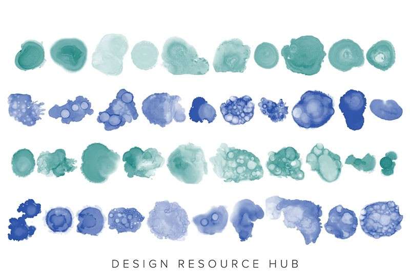 Procreate酒精流体画笔刷套装 笔刷资源 sucaiwan.com