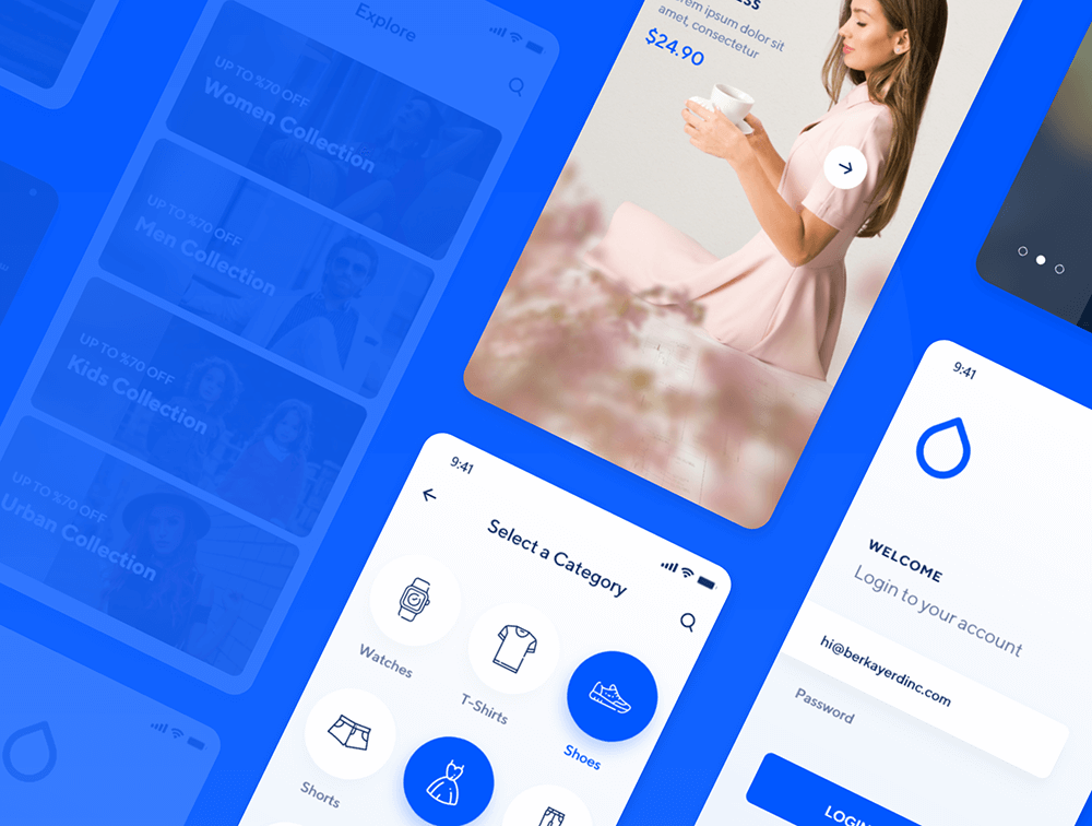 购物电商应用iOS UI 套件 APP UI sucaiwan.com