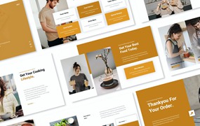 食品和饮料推广PPT模板 Food And Baverages Powerpoint Template