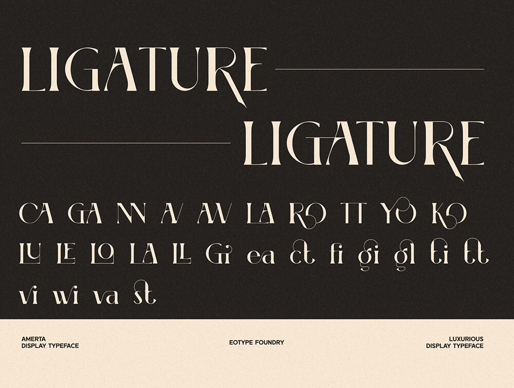 Amerta 经典衬线显示字体 设计素材 sucaiwan.com