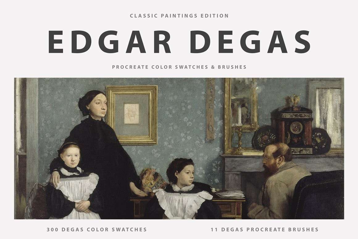 埃德加(Edgar Degas)油画Procreate笔刷 笔刷资源 第1张-素材湾丨精选海外优质设计素材资源 埃德加(Edgar Degas)油画Procreate笔刷 笔刷资源 sucaiwan.com