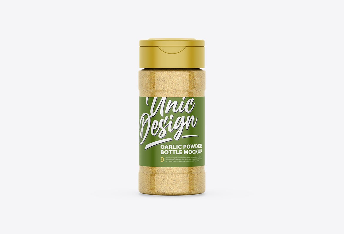 大蒜粉瓶包装设计样机 Garlic Powder Bottle Mockup 样机素材 sucaiwan.com