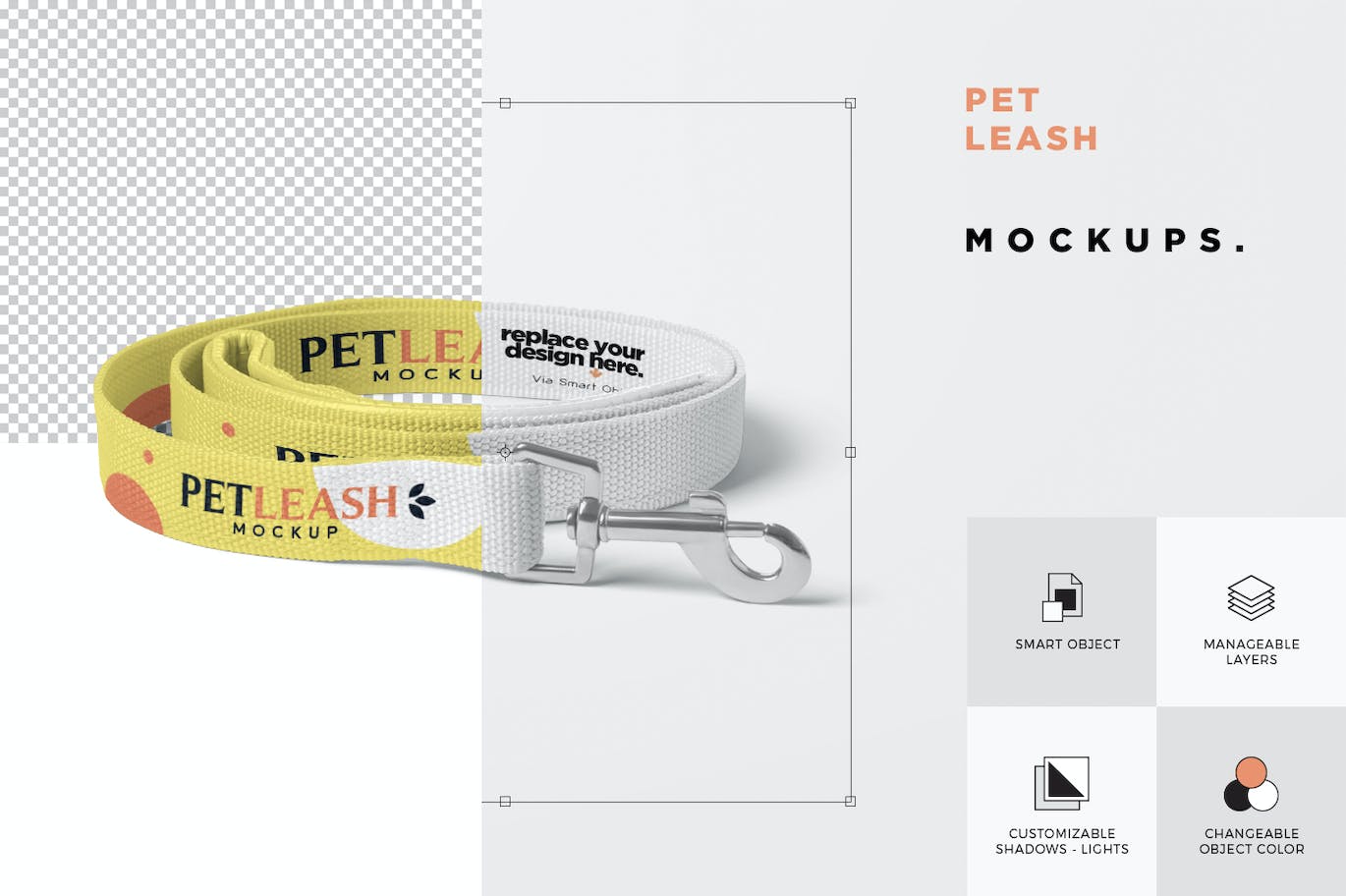 宠物皮带牵引绳设计样机 Pet Leash Mockups 样机素材 sucaiwan.com