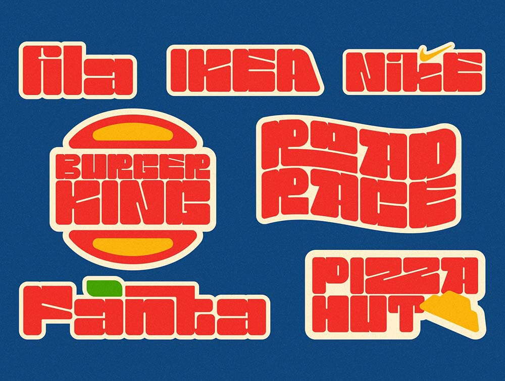 Gokil独特的粗体显示字体 设计素材 sucaiwan.com