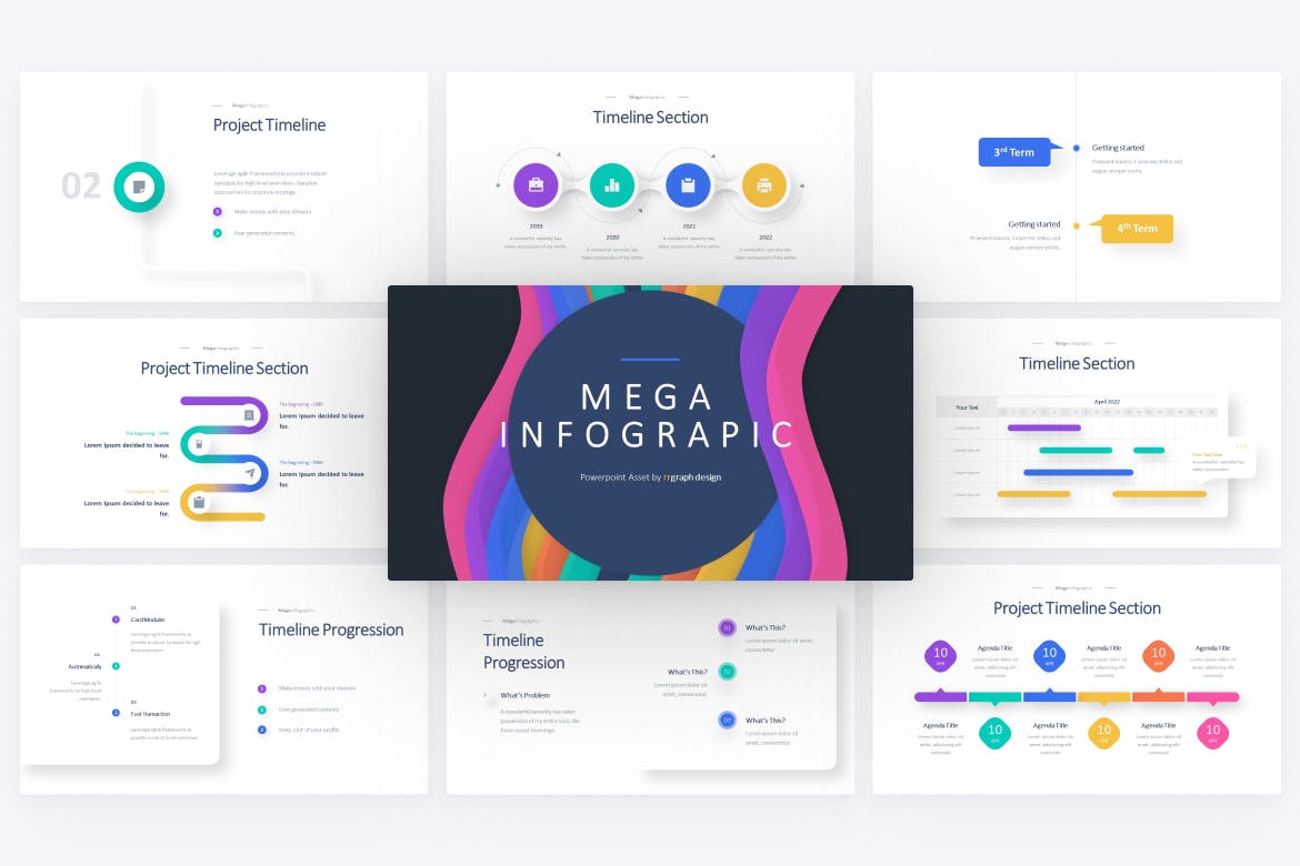 箭头/项目时间轴信息图表PowerPoint演示模板 Arrow & Timeline Infographic PowerPoint Template 幻灯图表 第2张-素材湾丨精选海外优质设计素材资源 箭头/项目时间轴信息图表PowerPoint演示模板 Arrow & Timeline Infographic PowerPoint Template 幻灯图表 sucaiwan.com