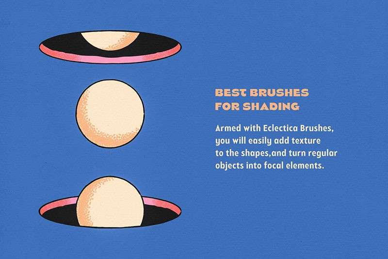 18个点绘波纹Illustrator笔刷 笔刷资源 sucaiwan.com