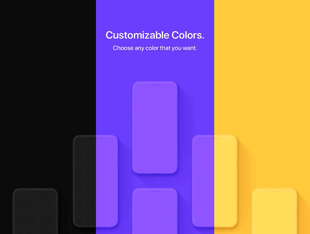 20 个iPhone 11 Pro手机粘土样机 样机素材 sucaiwan.com