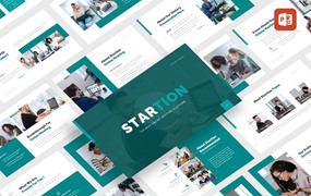在线会议Powerpoint模板下载 Startion – Online Meeting PowerPoint Template