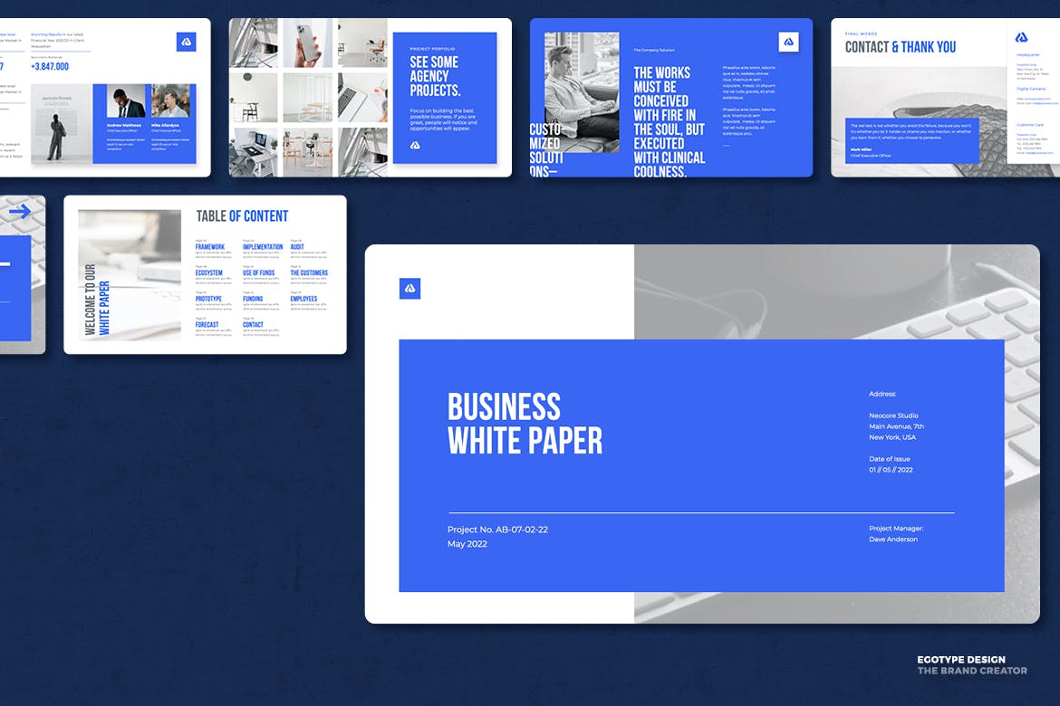 白皮书公司机构演示PPT模板下载 White Paper Powerpoint 幻灯图表 sucaiwan.com