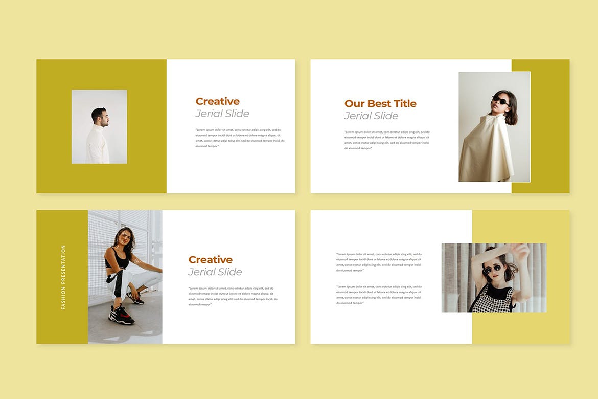 时尚服装品牌PPT幻灯片设计模板 Jerial Fashion PowerPoint 幻灯图表 第5张-素材湾丨精选海外优质设计素材资源 时尚服装品牌PPT幻灯片设计模板 Jerial Fashion PowerPoint 幻灯图表 sucaiwan.com