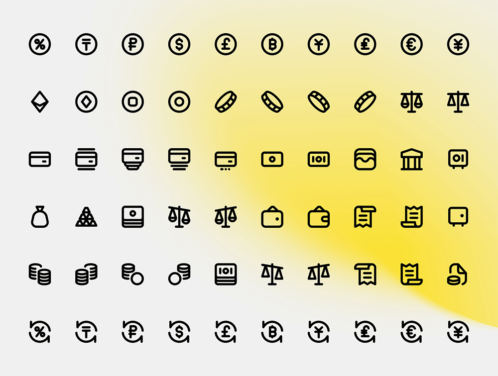 金融与支付主题矢量图标 图标素材 sucaiwan.com