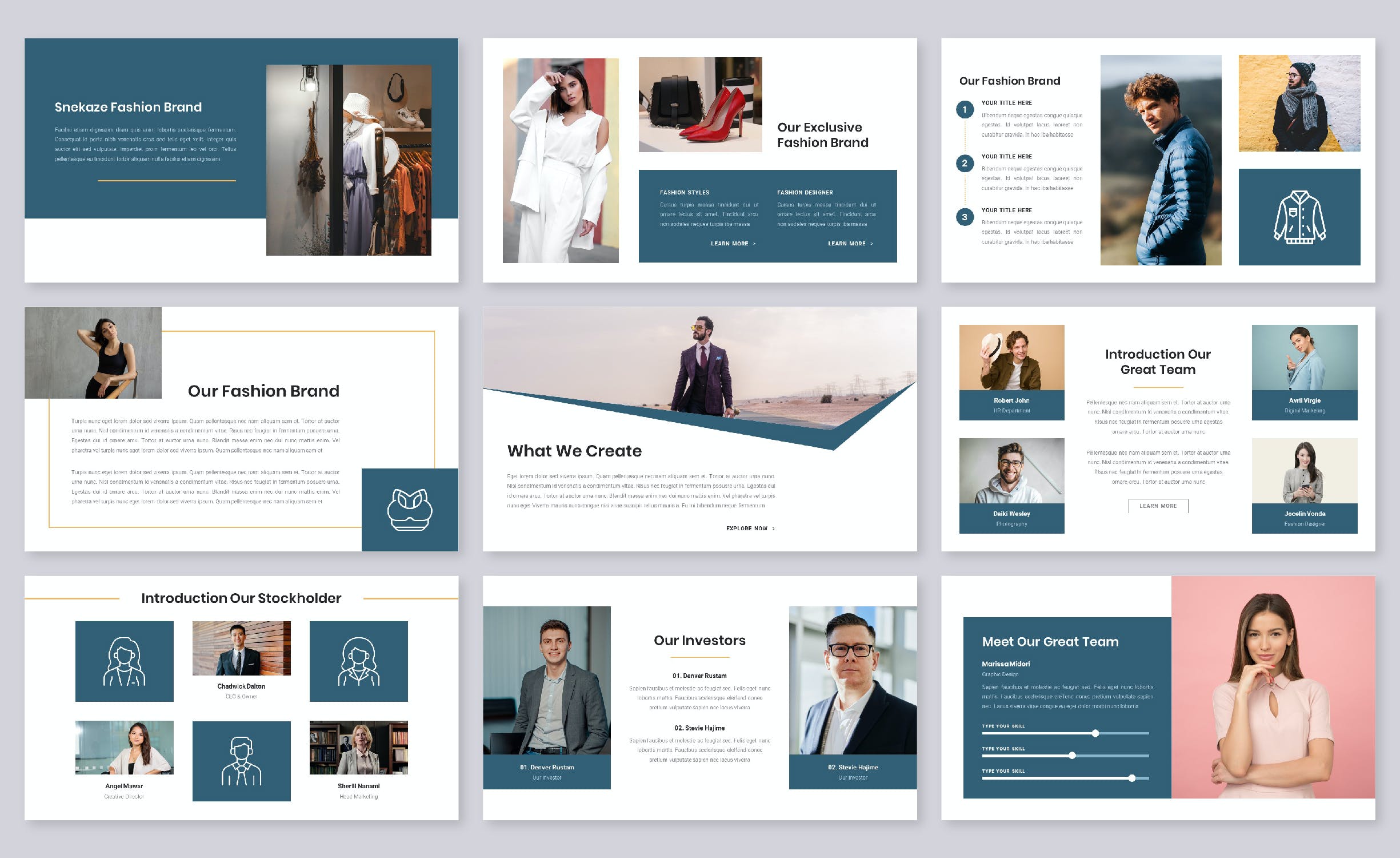 时尚品牌PPT演示文稿 Snekaze – Fashion PowerPoint Template 幻灯图表 第3张-素材湾丨精选海外优质设计素材资源 时尚品牌PPT演示文稿 Snekaze – Fashion PowerPoint Template 幻灯图表 sucaiwan.com