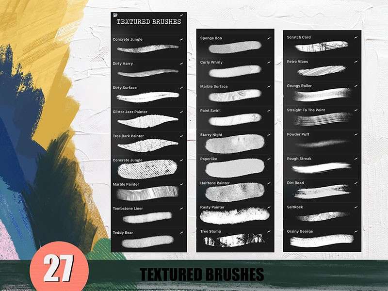 196个印象派艺术Procreate笔刷套装 笔刷资源 sucaiwan.com