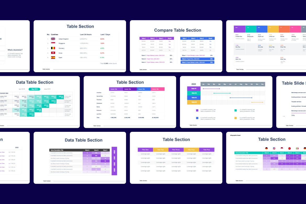 价格套餐信息图表素材 Table Section Infographic Asset Illustrator 幻灯图表 第4张-素材湾丨精选海外优质设计素材资源 价格套餐信息图表素材 Table Section Infographic Asset Illustrator 幻灯图表 sucaiwan.com