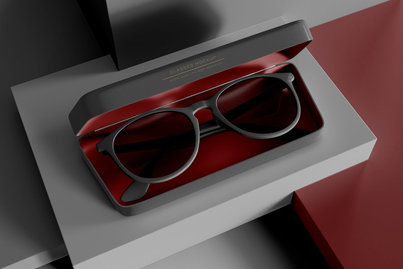 太阳镜眼镜品牌包装设计样机 Sunglasses Mockup 样机素材 sucaiwan.com