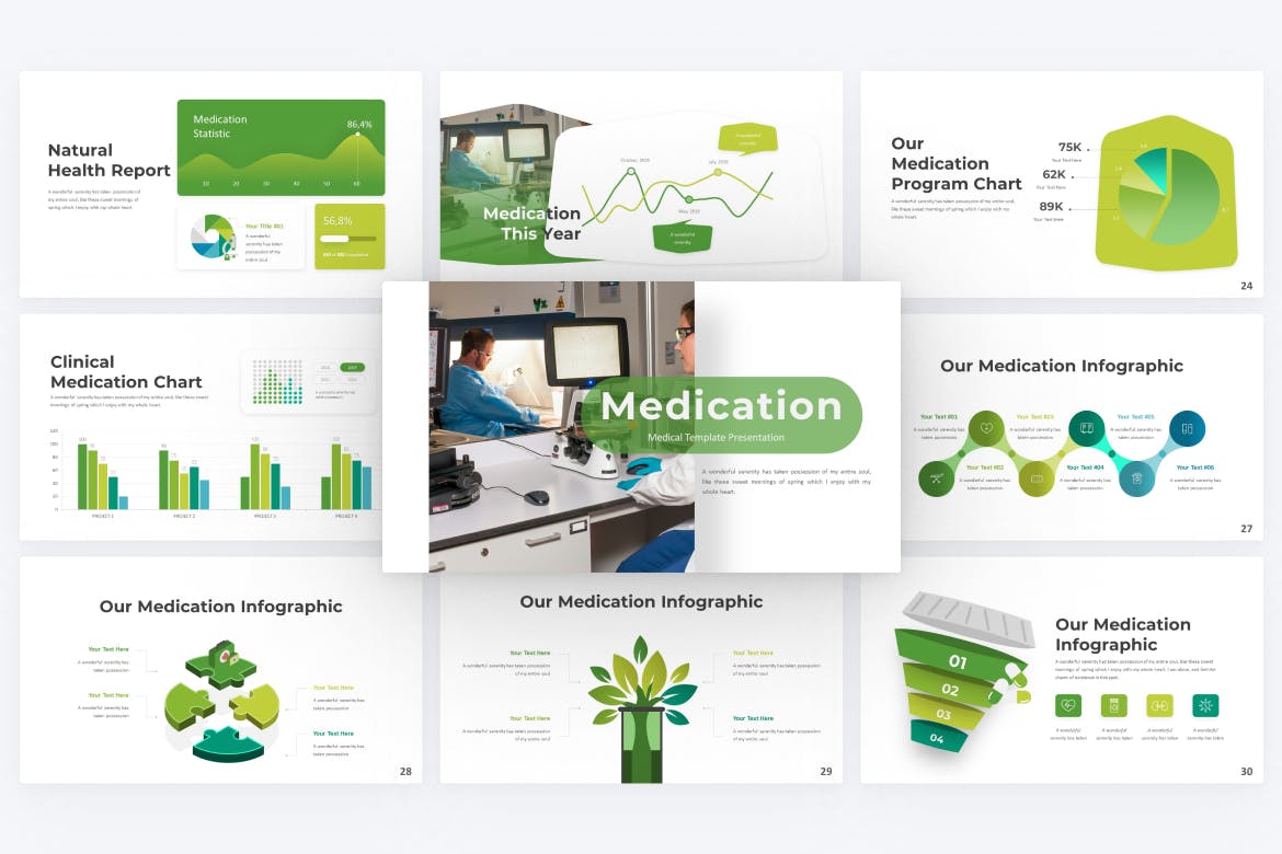 药物医学主题PPT幻灯片设计模板 Medication Medical PowerPoint Template 幻灯图表 第2张-素材湾丨精选海外优质设计素材资源 药物医学主题PPT幻灯片设计模板 Medication Medical PowerPoint Template 幻灯图表 sucaiwan.com