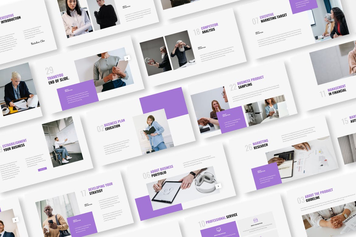 商业计划教育演示文稿PPT模板 Business Plan Education Powerpoint Presentation Template 幻灯图表 sucaiwan.com