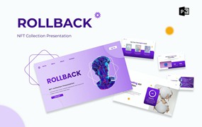 NFT作品展示幻灯片PPT模板 Rollback – NFT Collection Presentation Powerpoint