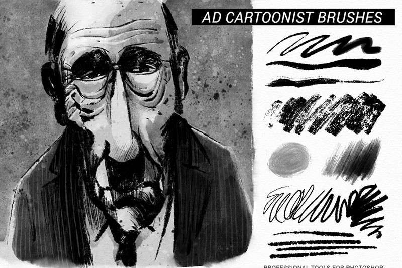 美式漫画创作PS笔刷套装 笔刷资源 sucaiwan.com