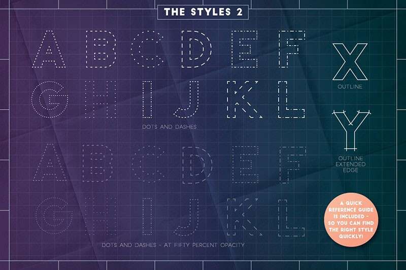 建筑图纸（蓝图）设计样式+AI笔刷套装 笔刷资源 sucaiwan.com