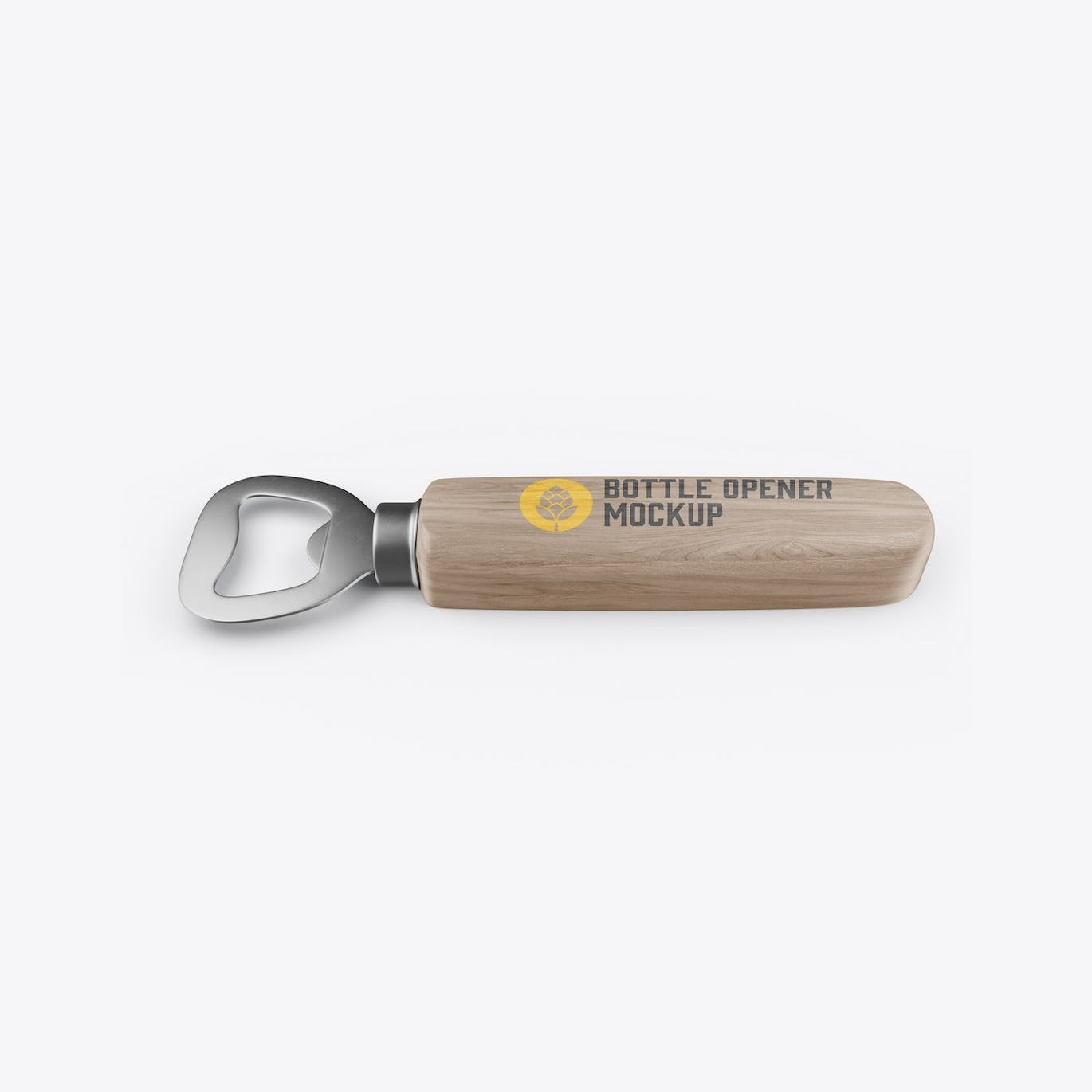 木手柄开瓶器包装设计样机 Wooden Opener Mockup 样机素材 sucaiwan.com