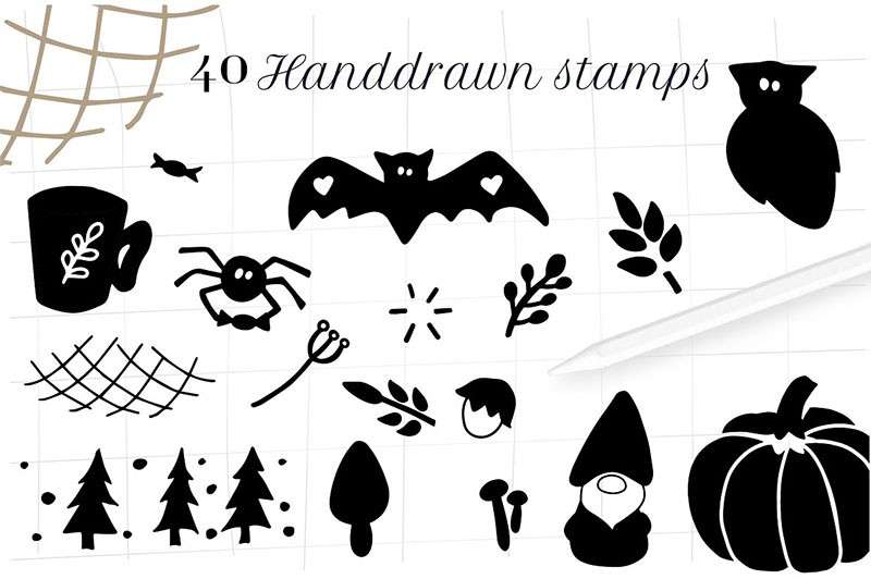 460+西方节日装饰和图案Procreate笔刷 笔刷资源 sucaiwan.com