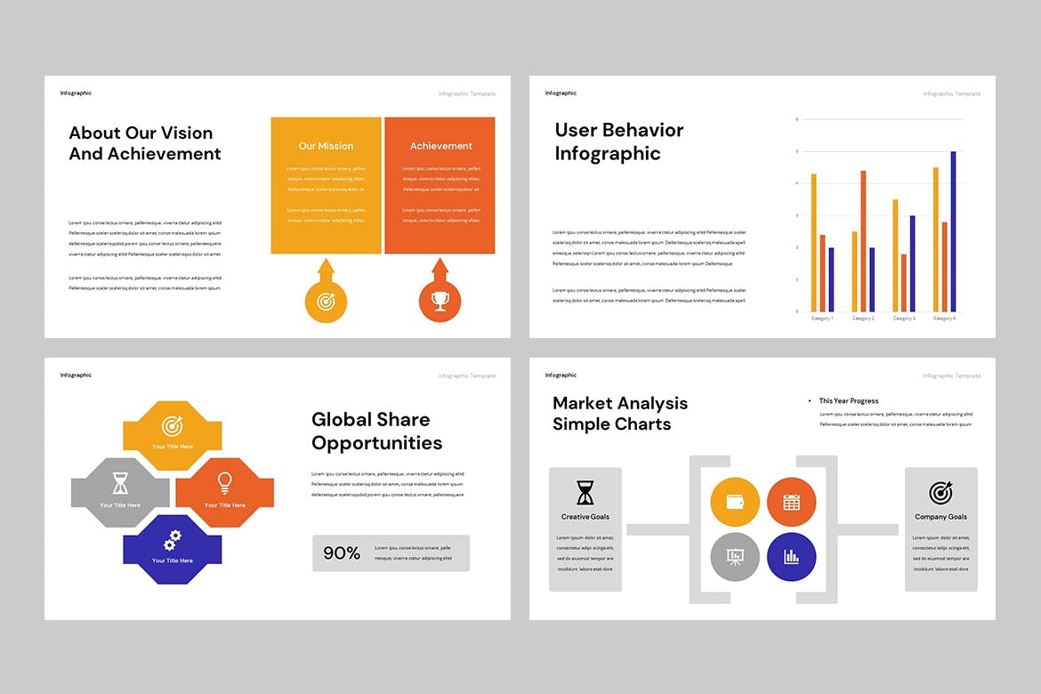 图表数据演示Powerpoint模板下载 Infographic Powerpoint Template 幻灯图表 sucaiwan.com