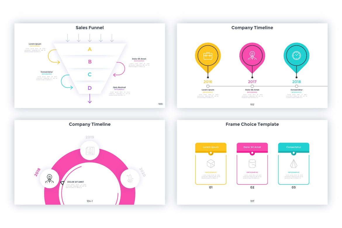 数据图表动画演示PPT模板 Futurist For Powerpoint 幻灯图表 sucaiwan.com