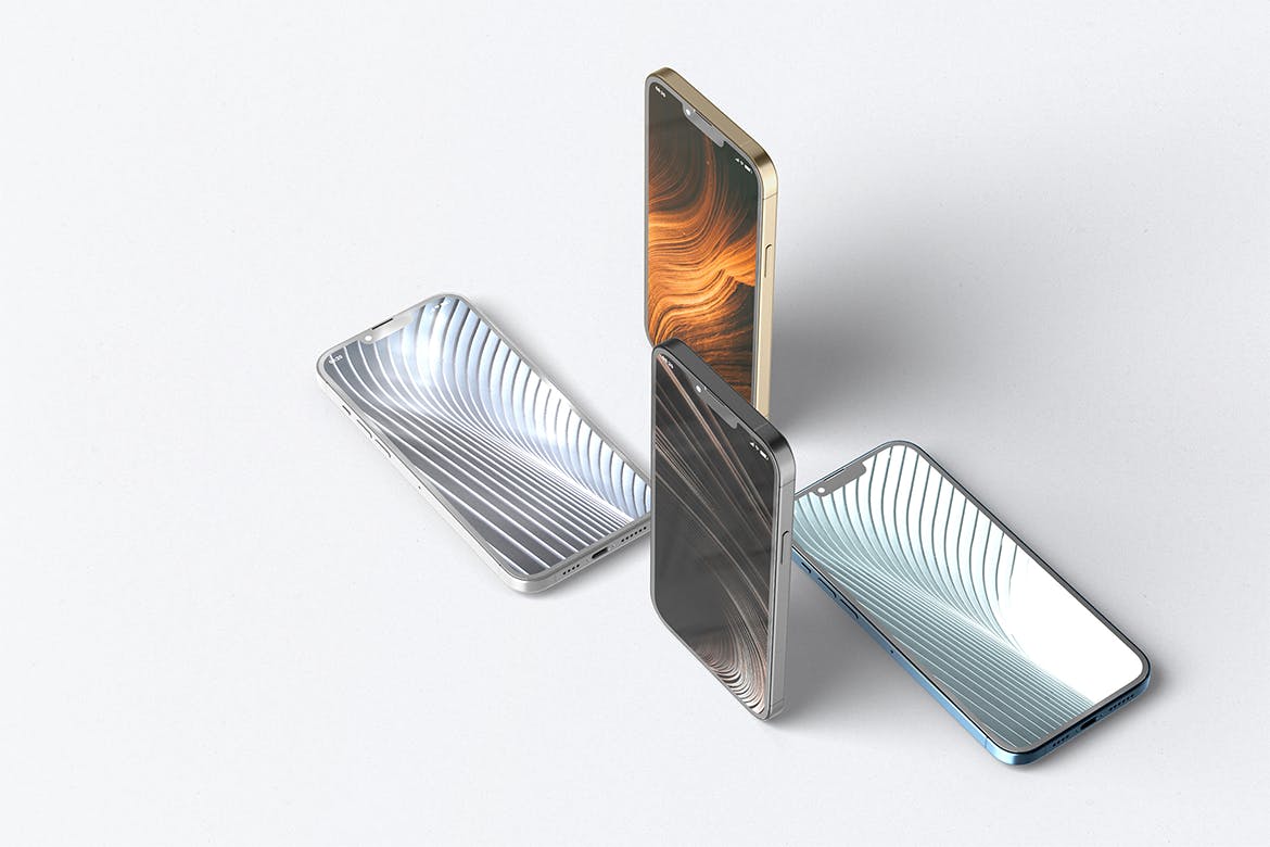 iPhone 13 Pro Max苹果手机样机 Phone 13 Pro Max Mockup 样机素材 sucaiwan.com