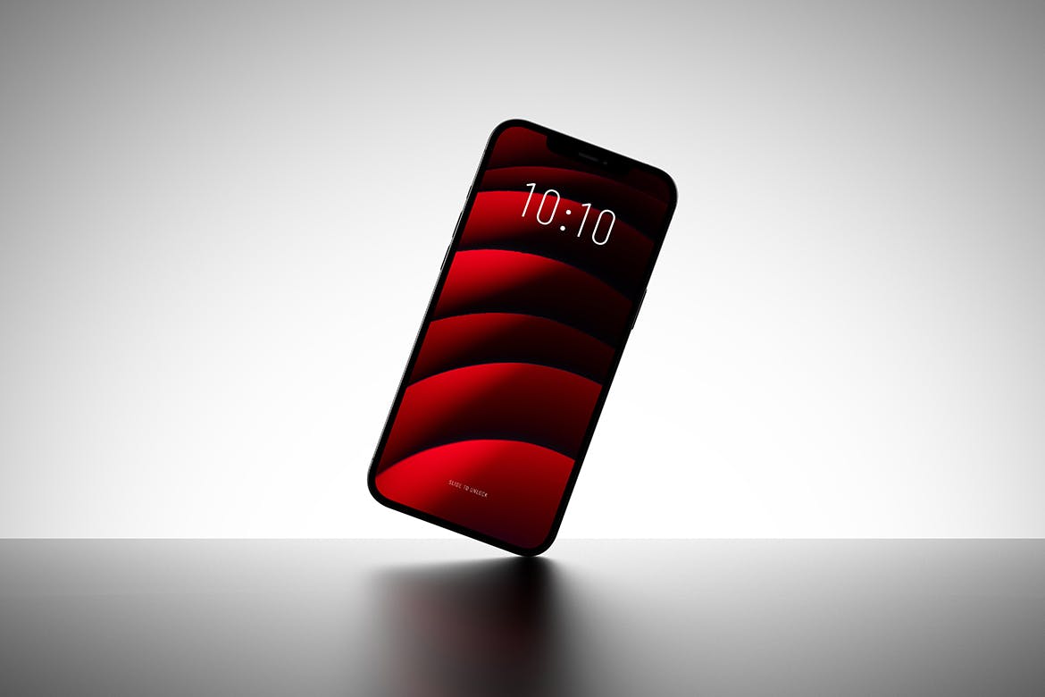纵向iPhone屏幕效果图手机样机 Portrait iPhone Screen Mockup 样机素材 sucaiwan.com