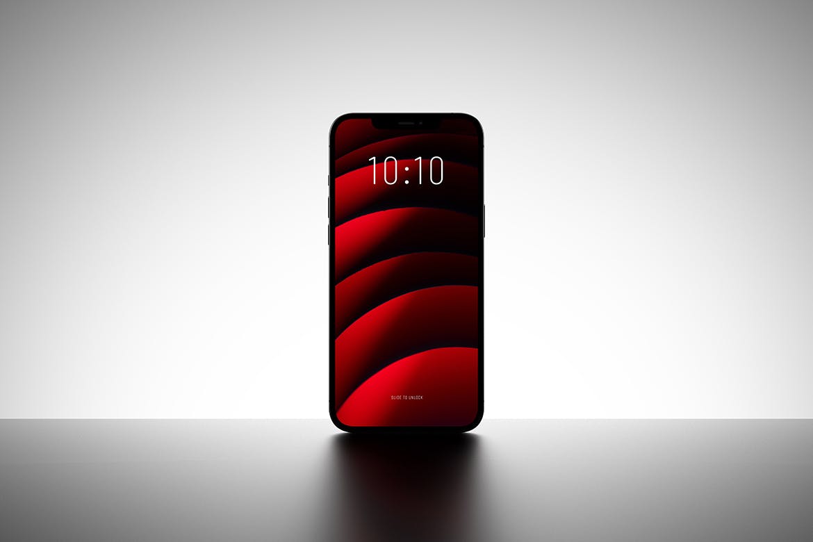 纵向iPhone屏幕效果图手机样机 Portrait iPhone Screen Mockup 样机素材 sucaiwan.com