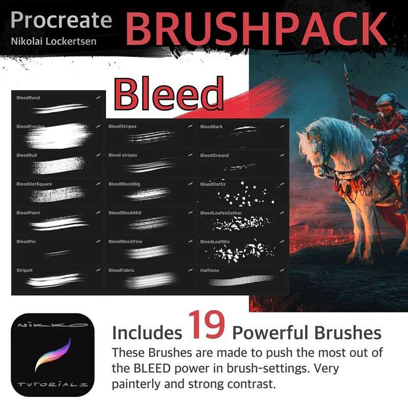 19个极具绘画感的Procreate笔刷 笔刷资源 sucaiwan.com