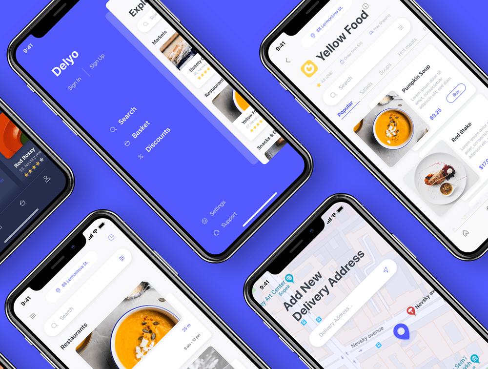 外卖点餐App iOS UI套件 APP UI sucaiwan.com