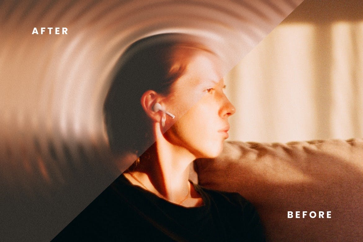 圆形扭曲照片特效PS图层样式 Circle Distort Photo Effect 插件预设 sucaiwan.com