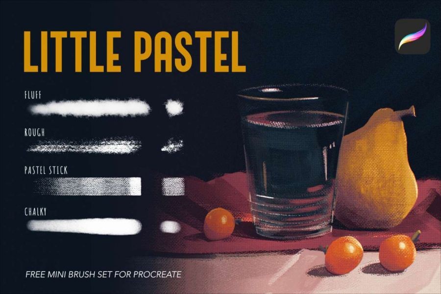 粉彩纹理画笔Procreate笔刷 笔刷资源 sucaiwan.com
