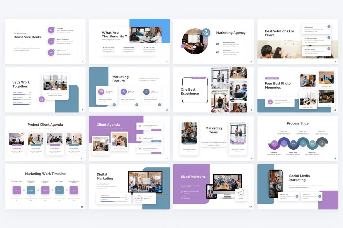 不可分割性营销PPT模板下载 Inseparability Marketing PowerPoint Template 幻灯图表 sucaiwan.com