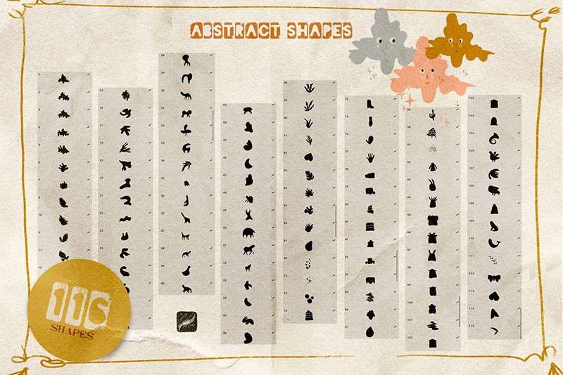 创意抽象插图Procreate笔刷 笔刷资源 sucaiwan.com