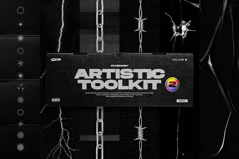 200种潮流酸性设计元素图片素材PNG JPG 图片素材 sucaiwan.com