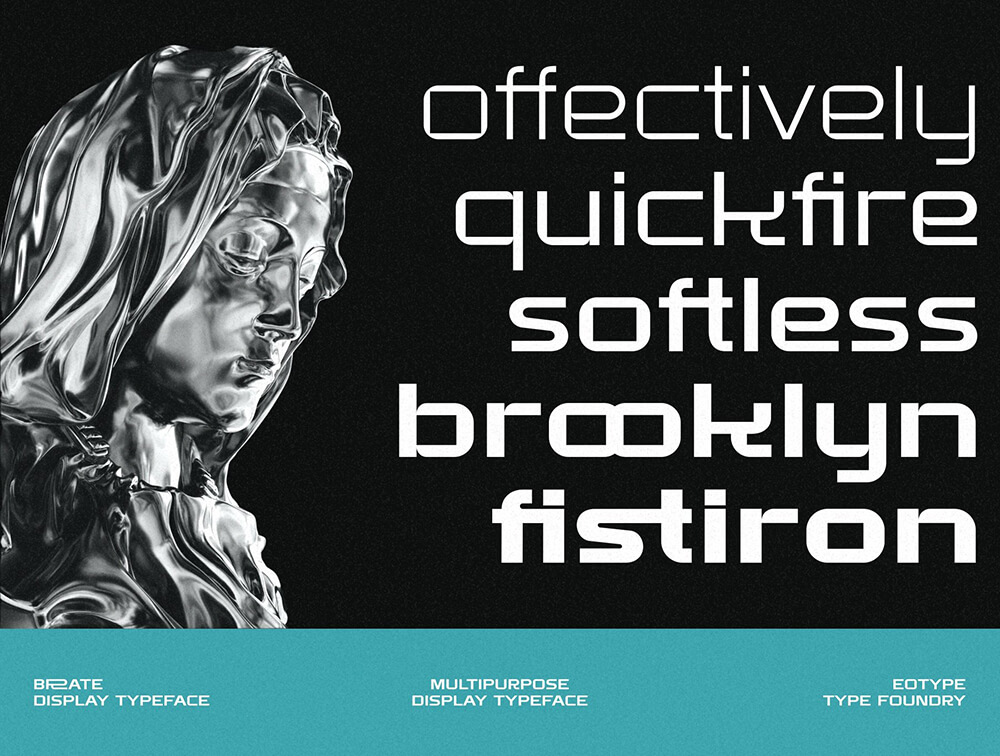 现代怪诞显示字体 设计素材 sucaiwan.com