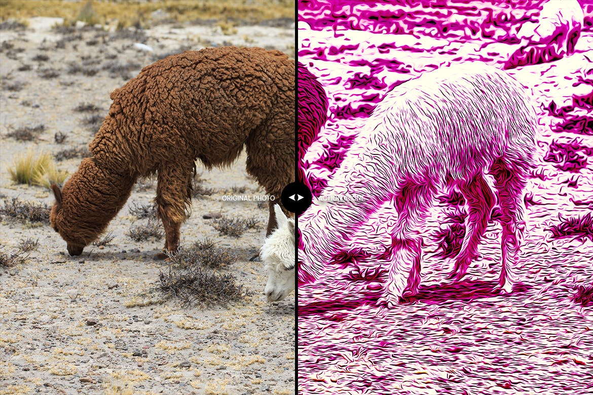 像素艺术海报特效ps动作 Vexel Art Poster Photoshop Action 插件预设 sucaiwan.com