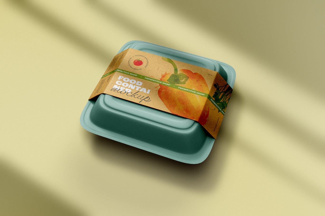 塑料外卖容器包装设计样机 Plastic Food Container Mockup 样机素材 sucaiwan.com