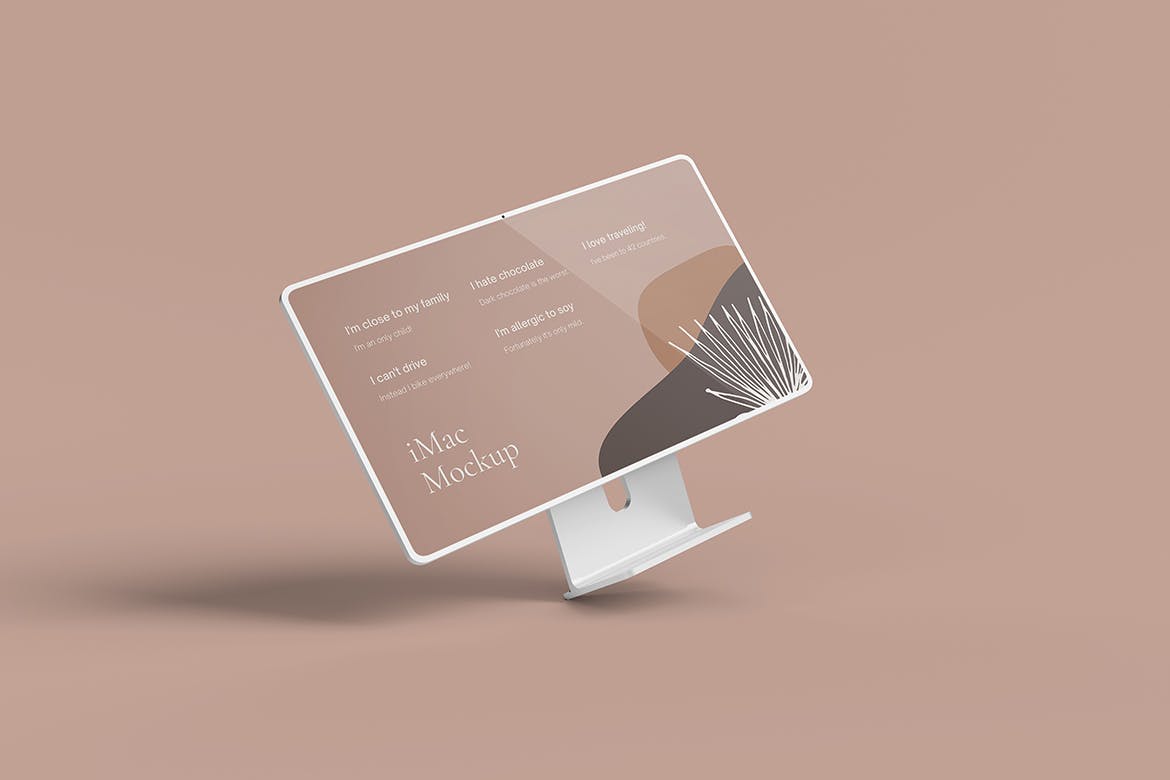 iMac苹果显示器样机模板v2 iMac Mockup V.2 样机素材 sucaiwan.com