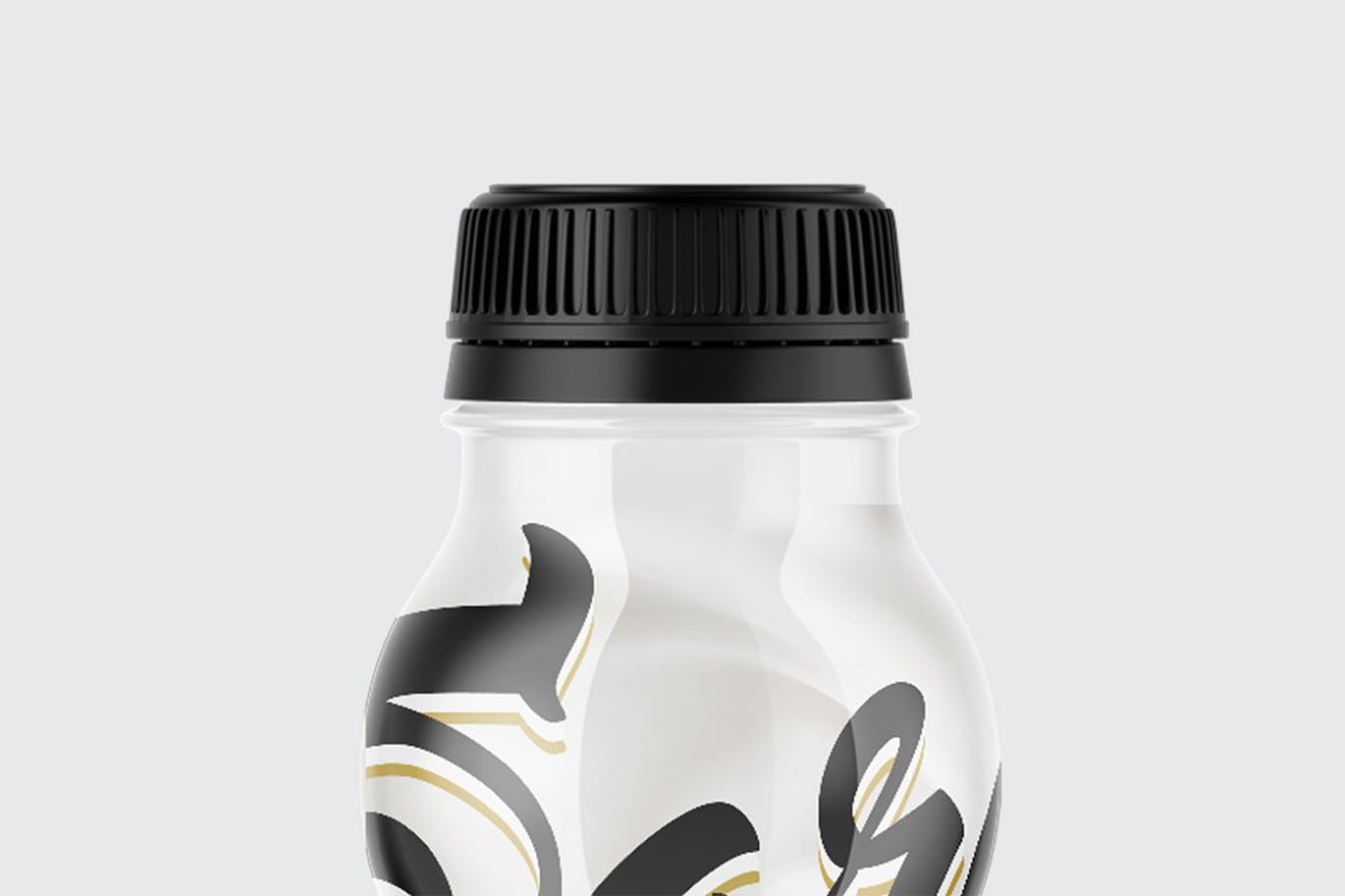 哑光酸奶瓶包装设计样机 Matte Yogurt Bottle Mockup 样机素材 sucaiwan.com