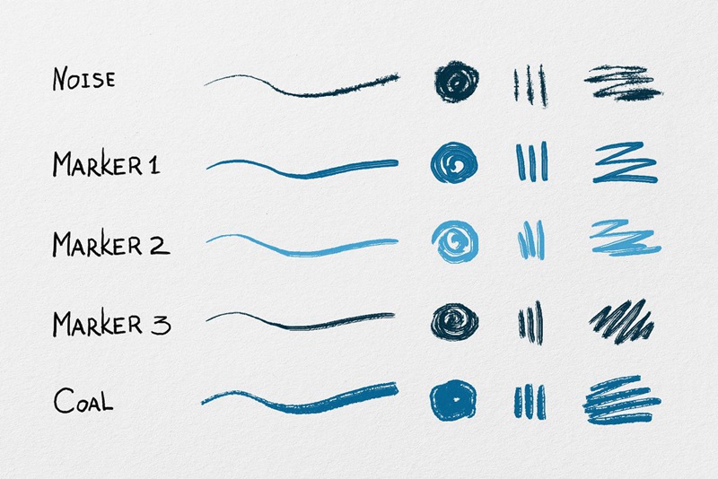 20种手绘基础铅笔粉彩记号笔PS笔刷素材 Essential Hand Drawn Brushes 笔刷资源 第4张-素材湾丨精选海外优质设计素材资源 20种手绘基础铅笔粉彩记号笔PS笔刷素材 Essential Hand Drawn Brushes 笔刷资源 sucaiwan.com