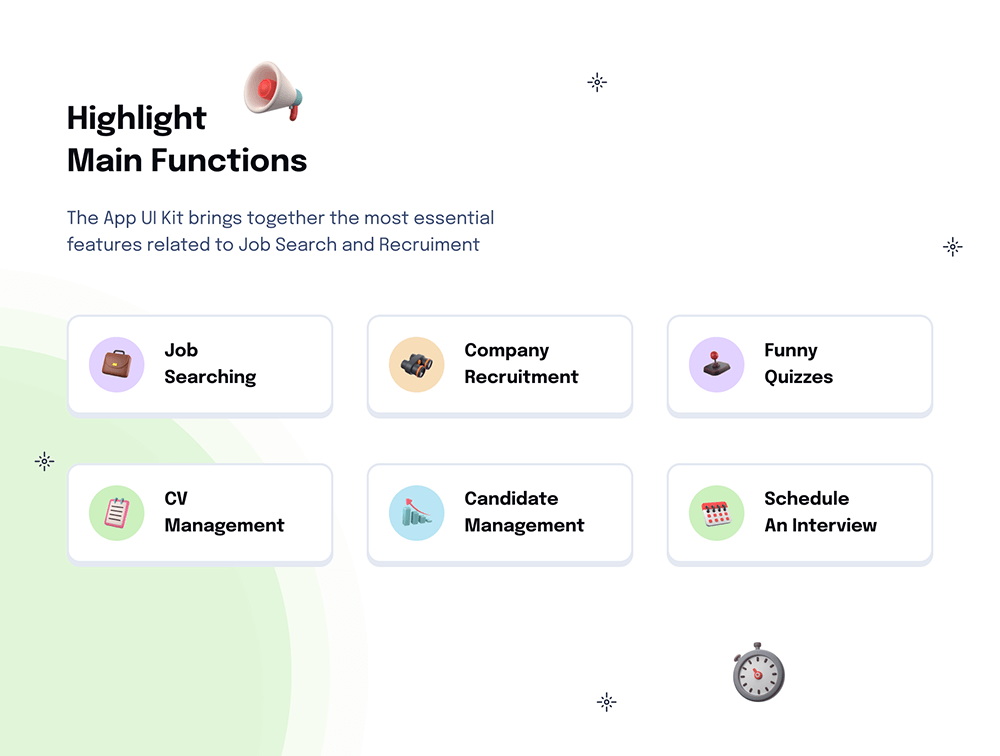 求职App应用程序UI工具包 APP UI sucaiwan.com