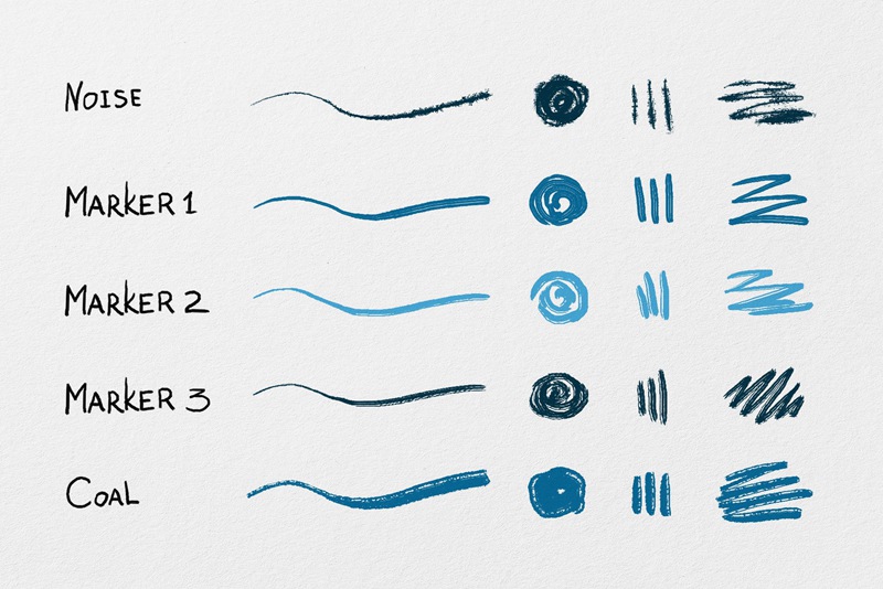 20种手绘基础铅笔粉彩记号笔PS笔刷素材 Essential Hand Drawn Brushes 笔刷资源 第9张-素材湾丨精选海外优质设计素材资源 20种手绘基础铅笔粉彩记号笔PS笔刷素材 Essential Hand Drawn Brushes 笔刷资源 sucaiwan.com