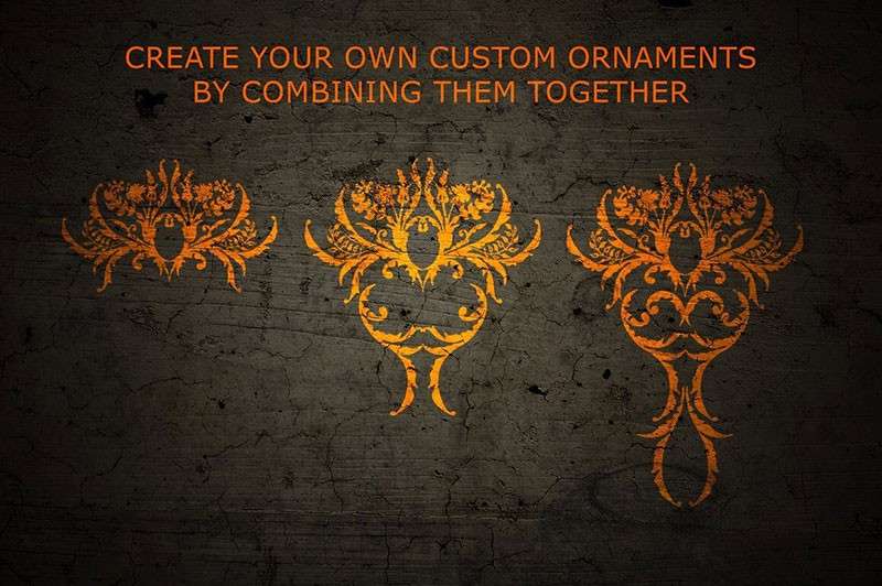 100个欧式复古花纹笔刷套装 笔刷资源 第10张-素材湾丨精选海外优质设计素材资源 100个欧式复古花纹笔刷套装 笔刷资源 sucaiwan.com