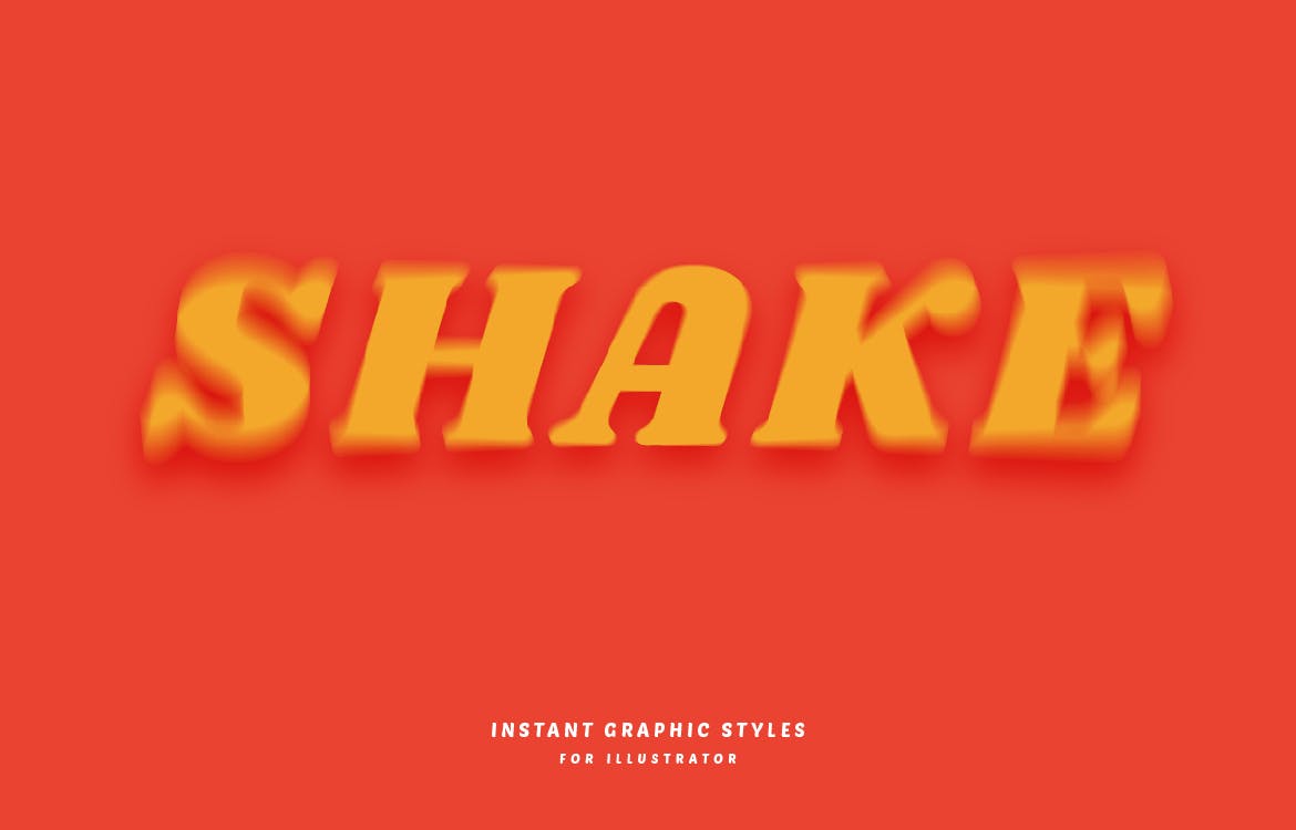 模糊的图形文字样式素材 Blurred Graphic Styles 插件预设 sucaiwan.com