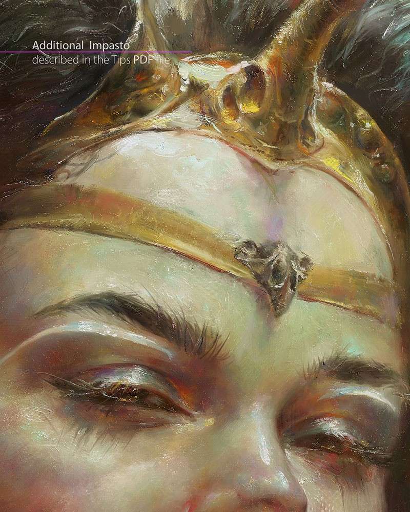 完美的写实油画效果Procreate笔刷，附完整的创作过程视频 笔刷资源 sucaiwan.com